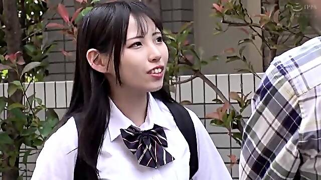 Asian japanese teen with outdoors