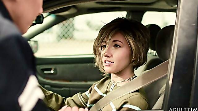 Flexible model with nice bottom Maya Woulfe fucked by long penis