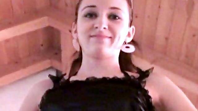 Close up teen foot worship