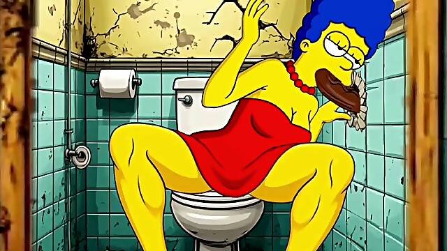 Marge Loves to Fuck Everyone But Homer! - 2D Cartoon Simpsons