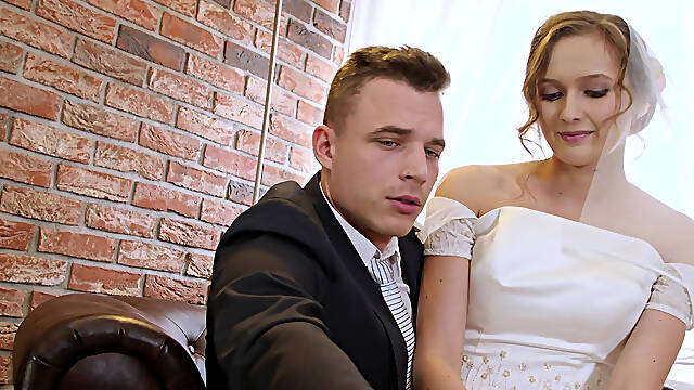 Bride fucks a rich guy in front of her future husband