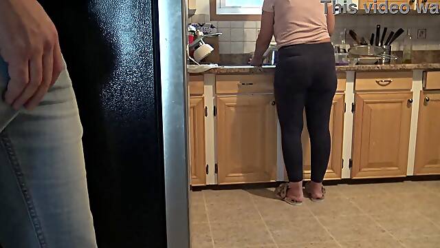 My Turkish Stepmom Almost Caught Me Masturbating and Cumming On Her Big Booty