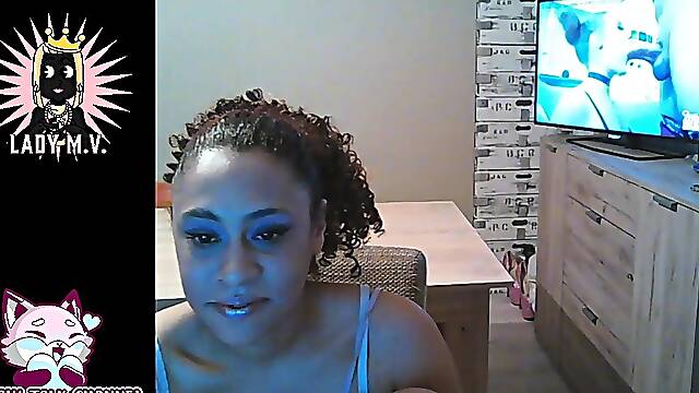 Latina webcam girl gets spied on during sexy spy roleplay