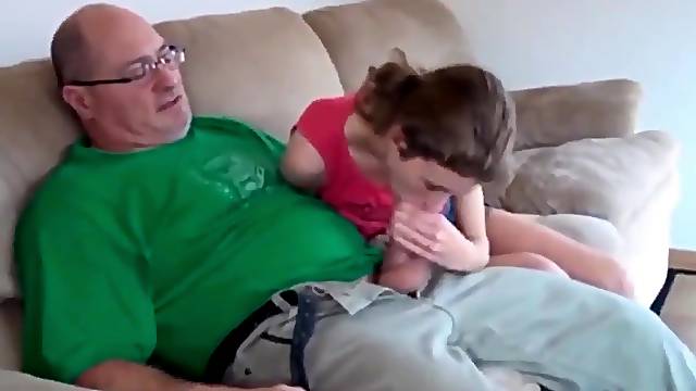 Old Man With Very Big Dick Fucks Skinny and Big-Breasted Young Cutie