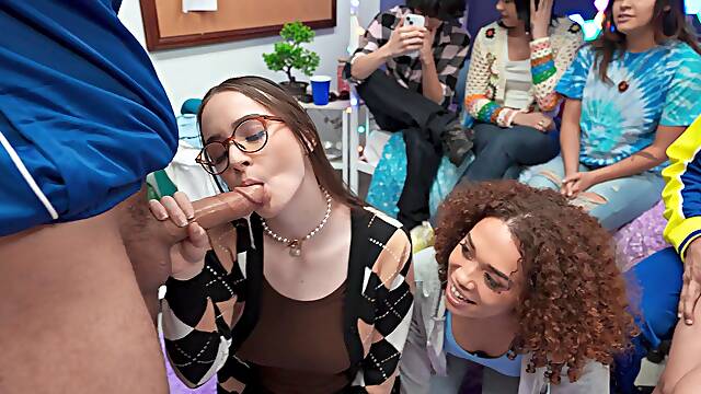 Horny bimbos breathtaking sex movie