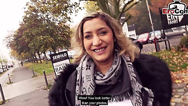 German turkish teen picked up for public fuck date