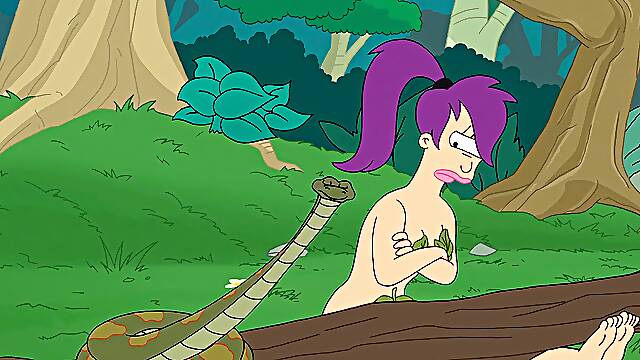 Futurama - Leela and Zapf buttfuck & facial