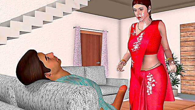 Pyasi Bhabi Indian Animated Porn in Hindi - Desi Bhabi Sex Cartoon