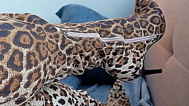Leopard Print Boots And my weakness.
