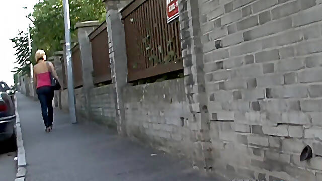 Czech Jacker 23: Bus Stop Bounty - the Blonde’s Tits Tease
